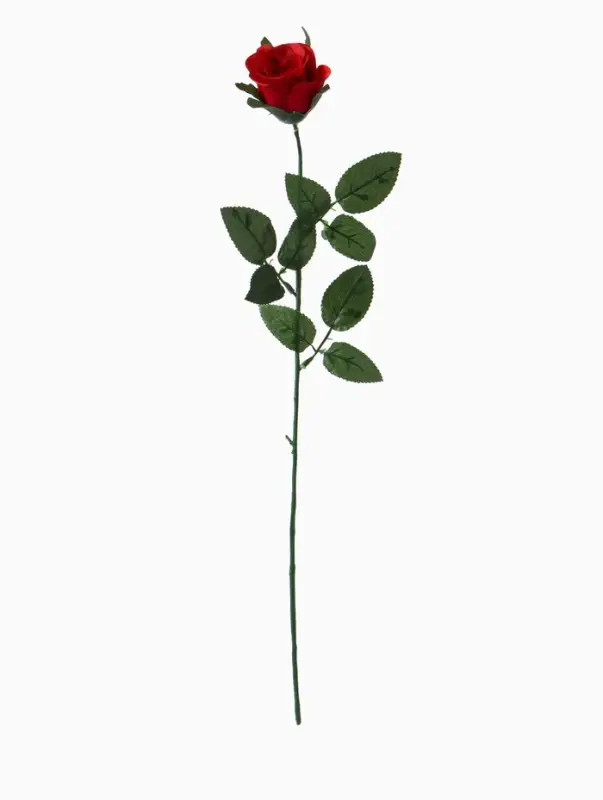 Цветы искусственные &laquo;Роза&raquo;, h=63 см, d=5 см, красные