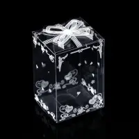 Складная прозрачная коробка из PVC, для упаковки подарков, 4.5×5×7.5 см