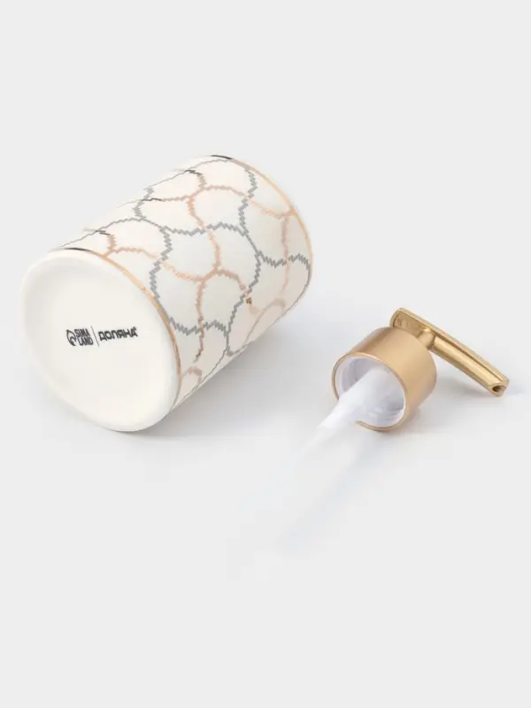 Набор аксессуаров для ванной комнаты Доляна &laquo;Сицилия&raquo;, 3 предмета, дозатор 350 мл, мыльница, стакан