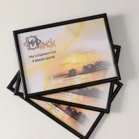 Фоторамка для фото "Vivo" 21х30 см,  набор 3 шт, (пластиковый экран), чёрный