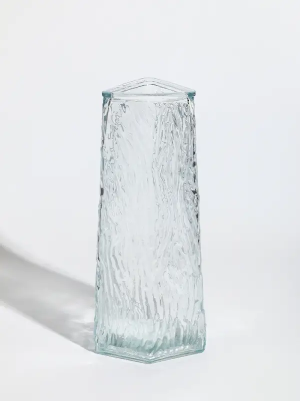 Ваза стекло настольная "Джойс" 24х11х7,5 см, прозрачный