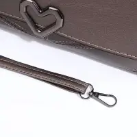 Сумка женская, кросс-боди, на магните, 24&times;6&times;14 см, серая