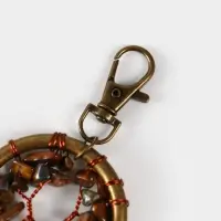 Брелок ловец снов "Великое древо" 19 см, цв. золотистый Брелок ловец снов "Великое древо" 19 см, цв. золотистый