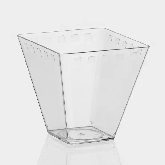 Форма пластиковая одноразовая для фуршета «Брюссель», 150 мл, прозрачая