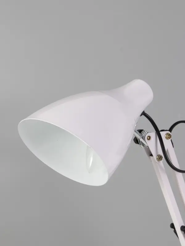 Лампа настольная Е27 60 Вт &laquo;Валли&raquo; белая шарнирная 43&times;21&times;14.5 см RISALUX