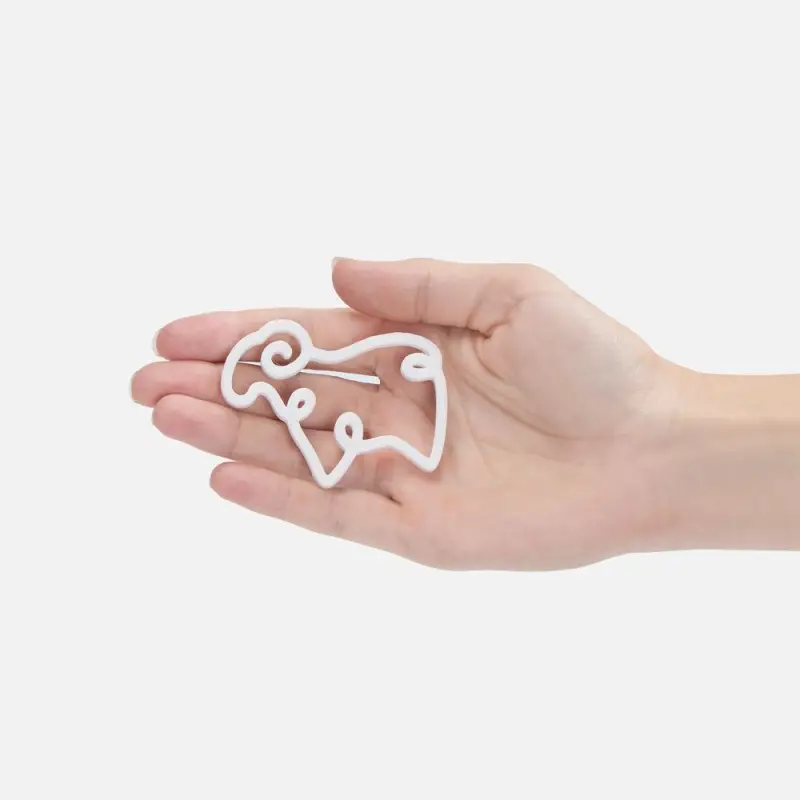 Подвеска &laquo;Барашек&raquo;, 3D-печать, белая