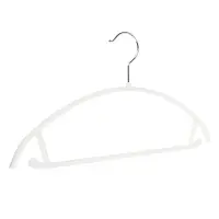 Вешалка для одежды тм VETTA, 40х21,5х1 см, пластик с покрытием софт тач, цвет белый