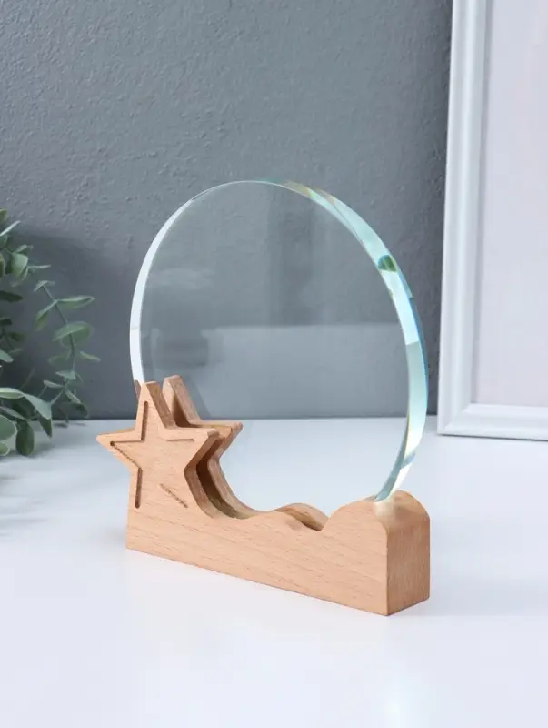 Стела наградная "Звёздочка" верх 18х17 см низ 19х9 см звезда 6х6 см 3,5х19х20 см