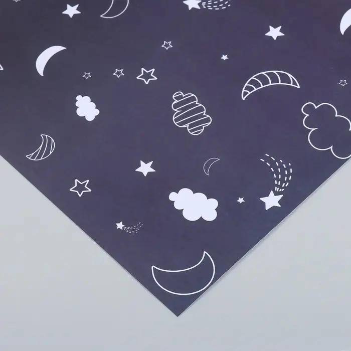 Бумага для скрапбукинга "Магия ночного неба" плотность 180 гр 30,5х32 см