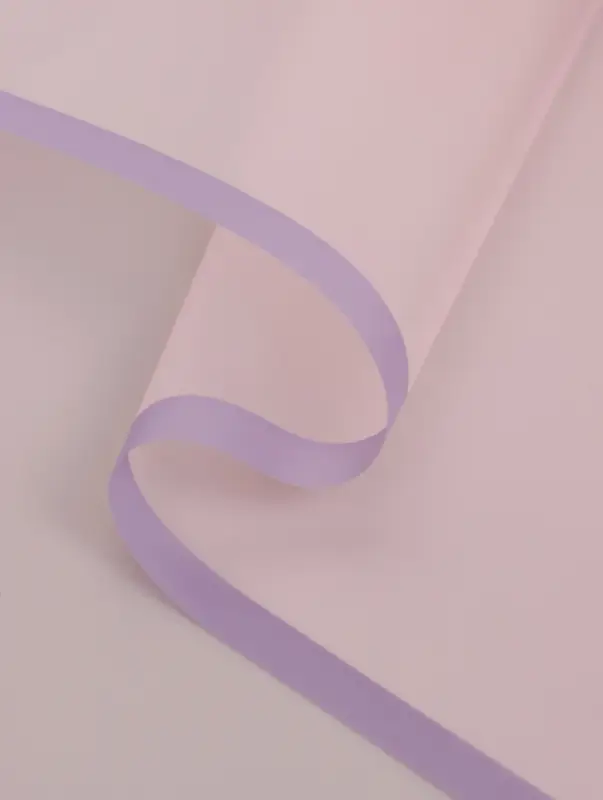 Пленка для цветов и букетов &laquo;Полупрозрачная кайма&raquo;, нежная сирень, 57&times;57 см