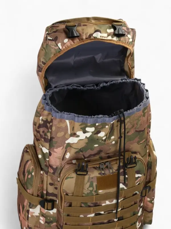 Рюкзак туристический Adventure мужской, 80 л, oxford, камуфляж мультикам
