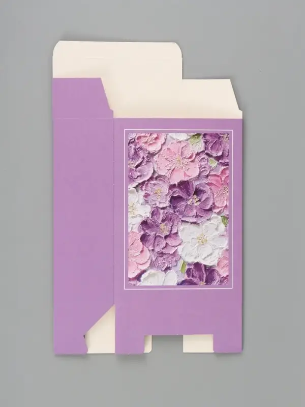 Коробка подарочная складная &laquo;Цветы&raquo;, 16&times;23&times;7.5 см