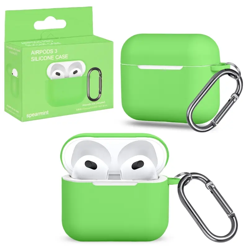 Чехол APods 3 с карабином №20 spearmint Чехол APods 3 с карабином №20 spearmint