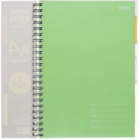 Бизнес-тетрадь 140л,кл,А4,SPIRAL BOOK Салатовый,евросп,обл.пл,раздел.84102