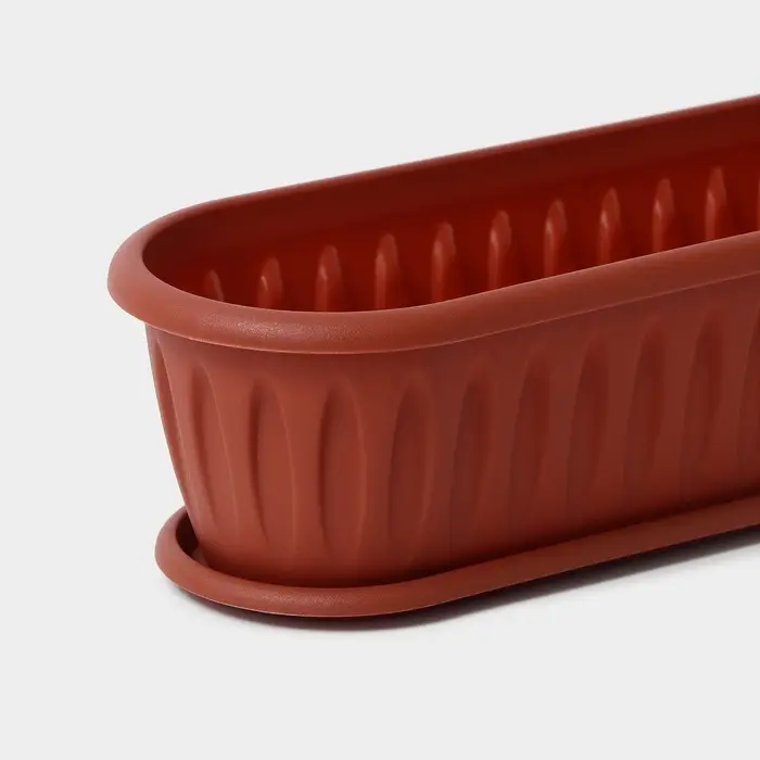 Горшок для кактуса с поддоном &laquo;Фелиция&raquo;, 1.5 л, терракотовый