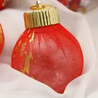 Ёлочные игрушки &laquo;Капризы зимы&raquo;, шары новогодние, d=6 см, 9 шт. красный