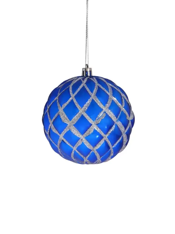 Ёлочные игрушки &laquo;Карнавал&raquo;, шары новогодние, набор 32 шт., голубой/серебристый