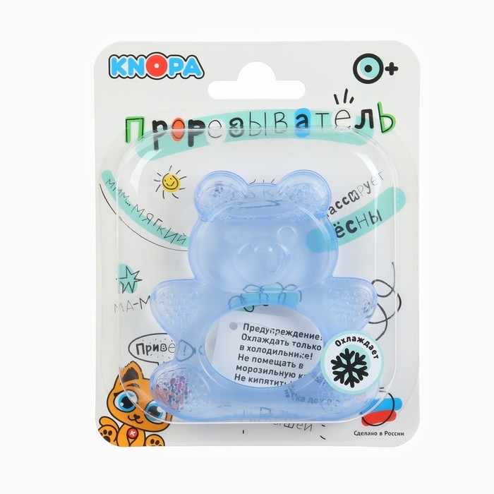 Прорезыватель охлаждающий с водой «Мишка», цвет МИКС, КНОПА Прорезыватель охлаждающий с водой «Мишка», цвет МИКС, КНОПА