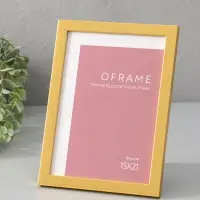 Фоторамка для фото 15х21 см "Oframe", пластик, золото, (пластик экран)