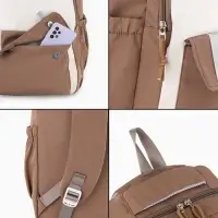 Рюкзак 31*14*44 см, 2 отд. 3 н/карм+пенал, Комби корич/бел