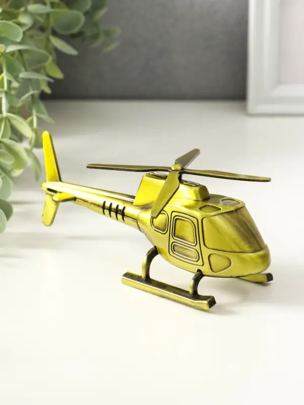 Сувенир металл "Вертолёт" 15,3х9,5х5,8 см