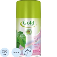 Баллон сменный для автоосвежителя Gold Wind Свежесть после дождя 230мл