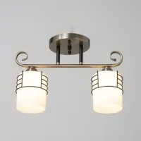 Люстра &laquo;Кипр&raquo; 2&times;40 Вт Е27 латунь/черный 36.5&times;15&times;26 см