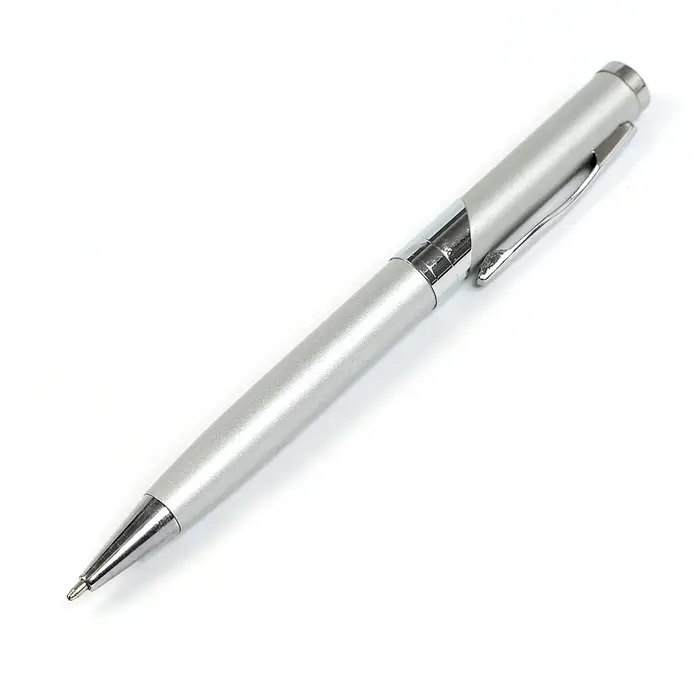 Ручка подарочная, шариковая &laquo;Бизнес&raquo; в пластиковом футляре, поворотная, серебристая