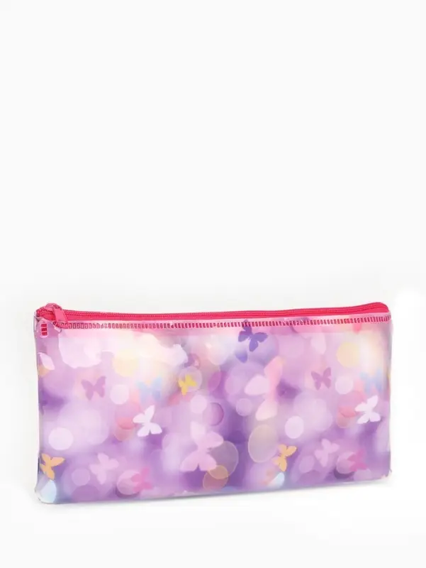 Косметичка на молнии, цвет розовый