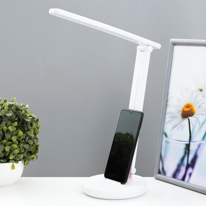 Настольная лампа сенсорная «Ларси» LED 6 Вт USВ белый 28×13.5×33 см Настольная лампа сенсорная «Ларси» LED 6 Вт USВ белый 28×13.5×33 см