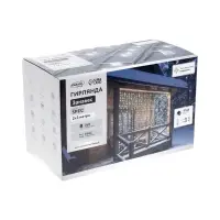 Гирлянда &laquo;Занавес&raquo; 2&times;3 м, IP44, УМС, белая нить, 760 LED, свечение белое, мерцание, 220 В