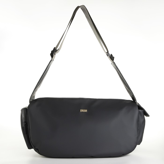 Сумка спортивная с боковыми карманами, серый цвет Сумка спортивная с боковыми карманами, серый цвет