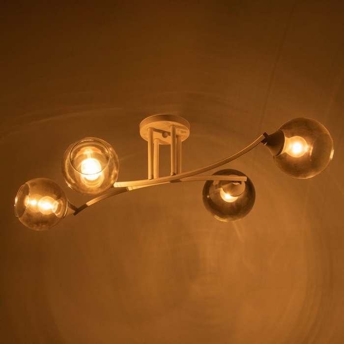 Люстра Люстра "Флоренция" 4х60Вт Е27 Белый 81х33х21см