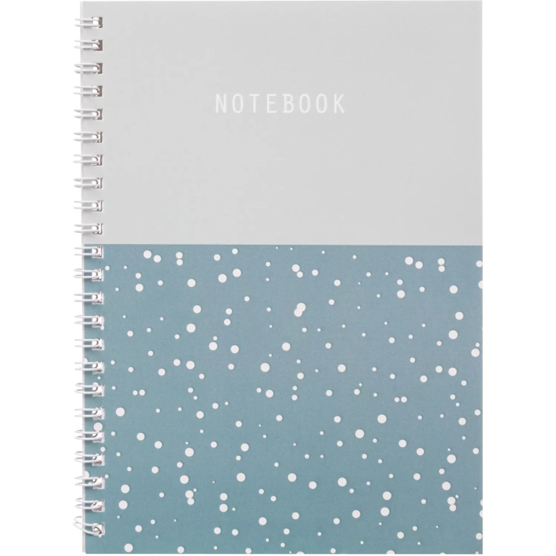 Бизнес-тетрадь Flakes blue обложка УФ лак, спираль, А5, 48л, клетка