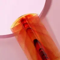 Расчёска двусторонняя, 10.5×5 (±1 см, цвет «янтарный»