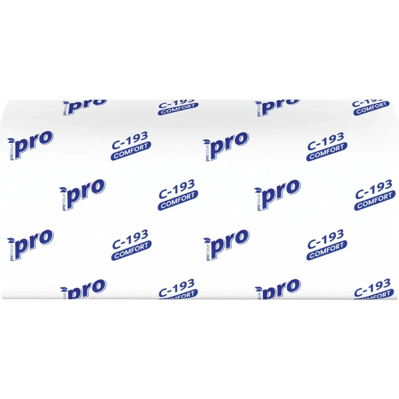 Полотенца бумажные д/держ Protissue V-слож 1сл 250л/пач 20пач/кор_C193