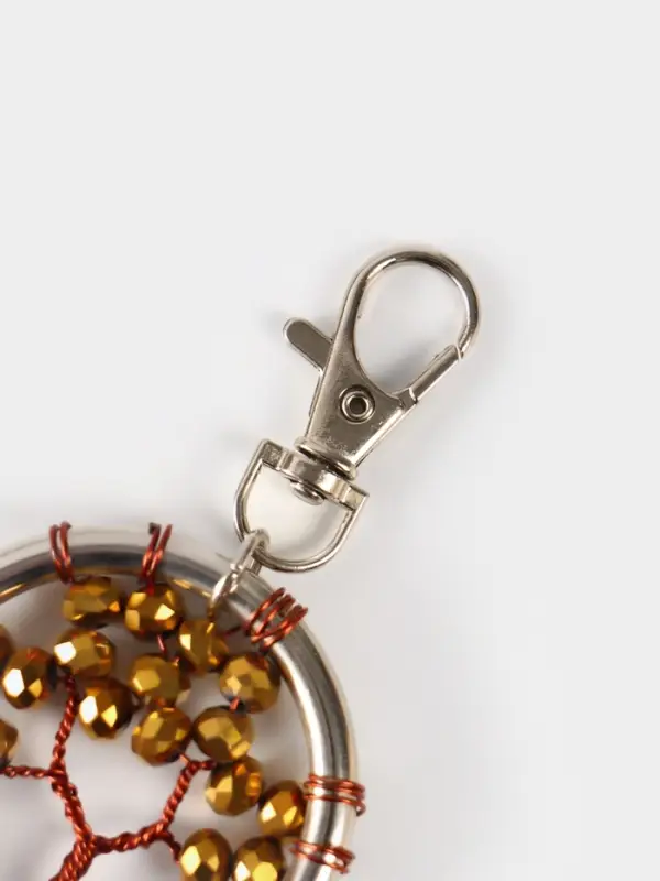 Брелок ловец снов Брелок ловец снов "Древо жизни" 19 см, цв. золотистый