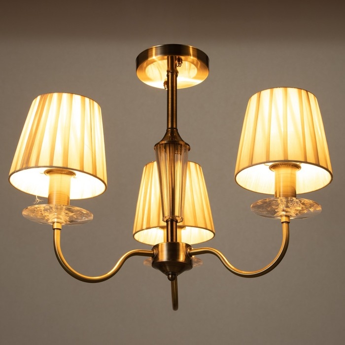 Люстра Люстра "Авиталь" 3xЕ14 40Вт бронза 58х58х80 см BayerLux