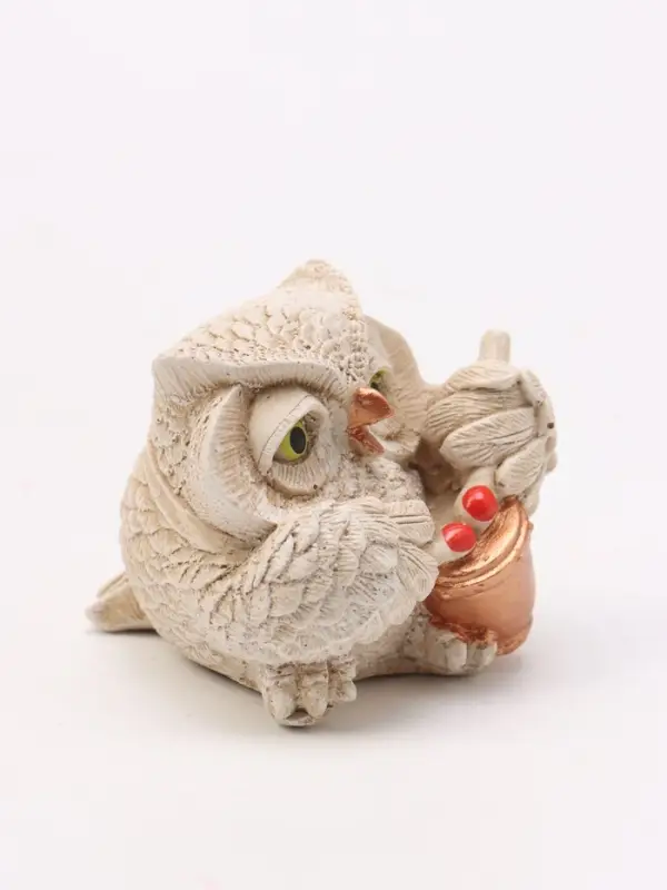 Фигурка декоративная &laquo;Сова с барабаном&raquo;, 5&times;5&times;6 см