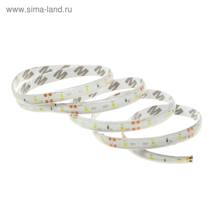 Светодиодная автомобильная лента 12 В, 54 LED, 90х0.8 см, IP68, свет белый Светодиодная автомобильная лента 12 В, 54 LED, 90х0.8 см, IP68, свет белый