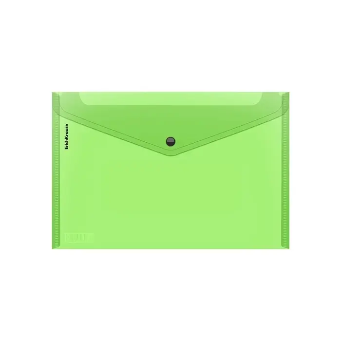 Папка-конверт на кнопке А4, 180 мкм, ErichKrause Glossy Neon, полупрозрачная, до 120 листов, МИКС Папка-конверт на кнопке А4, 180 мкм, ErichKrause Glossy Neon, полупрозрачная, до 120 листов, МИКС