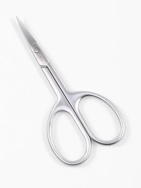 Ножницы маникюрные &laquo;Премиум сатин&raquo;, узкие, загнутые, матовые, 9.6 см