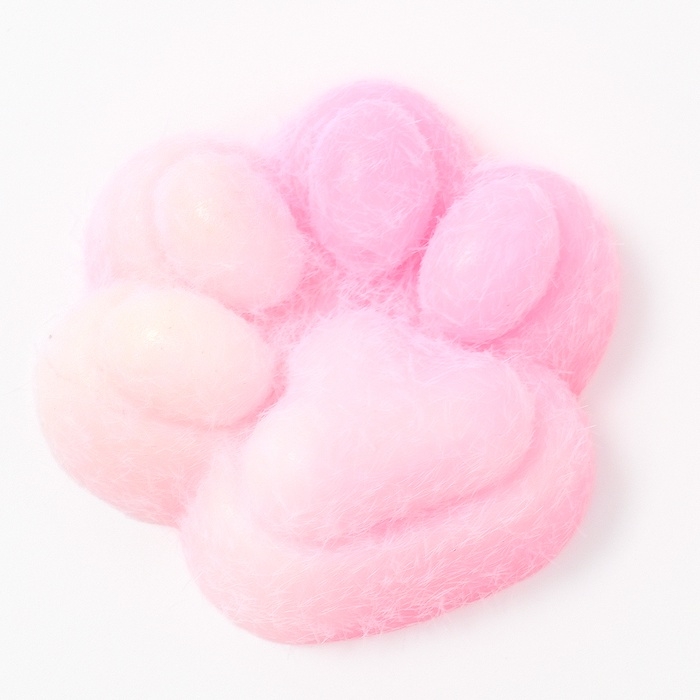 Сквиш антистресс - игрушка «Таба лапка», с пушистой посыпкой, МИКС