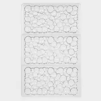 Форма для шоколада KONFINETTA &laquo;Воздушный&raquo;, пластик, 3 ячейки, 27.5&times;17.5&times;2.5 см, ячейка 15.3&times;7.5&times;0.8 см, прозрачная