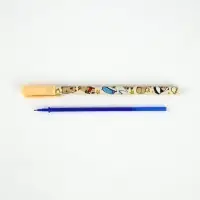 Ручка пиши-стирай, синяя паста, гелевая, 0.5 мм, пластик &laquo;Капибара&raquo;