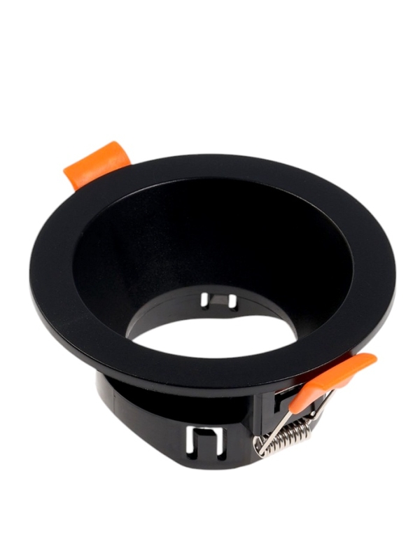 Светильник встраиваемый под лампу MR16, круг, пластик, черный Светильник встраиваемый под лампу MR16, круг, пластик, черный