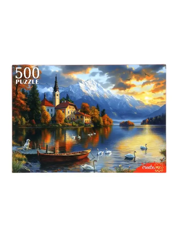 Пазл 500 эл. Пазл 500 эл. "Закат на озере Блед" Ф500-6632