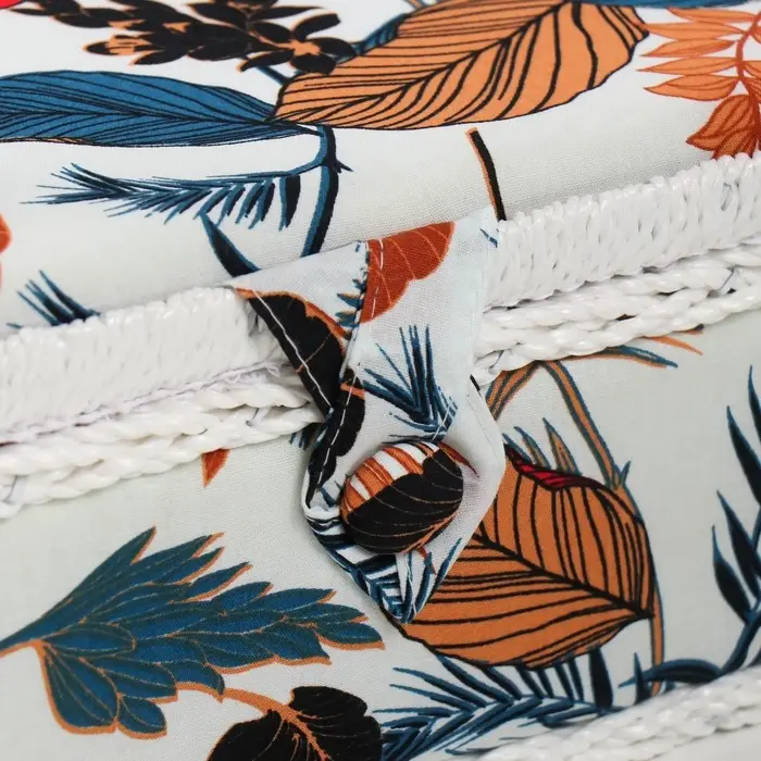 Шкатулка для рукоделия и шитья &laquo;Тропические листья&raquo;, хранение ниток, иголок, мелочи, 24&times;16&times;11 см