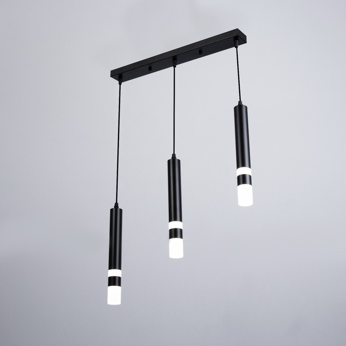 Светильник BayerLux Подвес Светильник BayerLux Подвес "Гелла" 3хLED 18Вт 4000К черный 50х4х30-180см