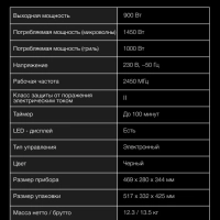 Микроволновая Печь HYM-D3011 25л. 900Вт черный
